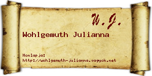 Wohlgemuth Julianna névjegykártya